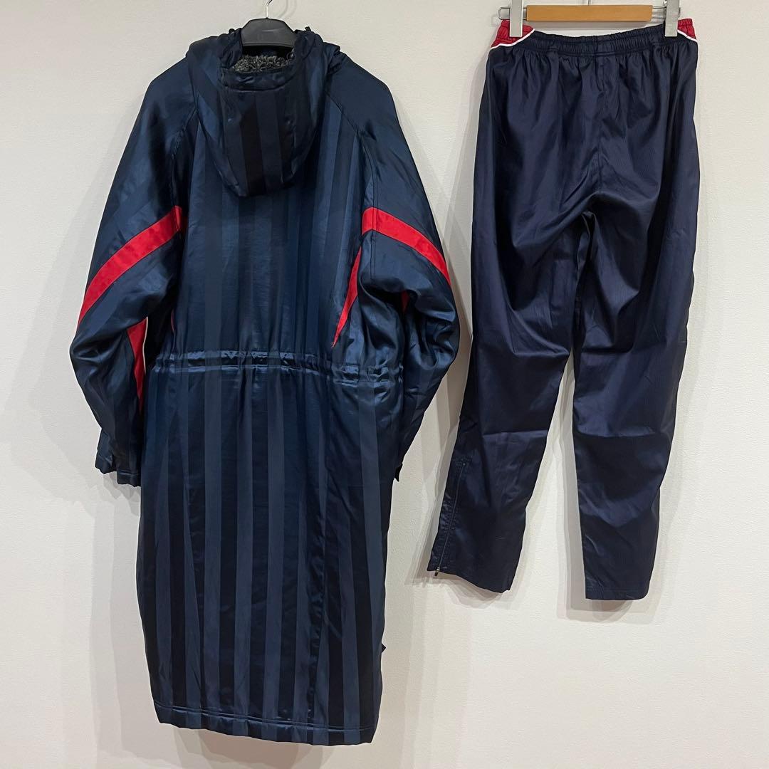 【美品】NIKE ベンチコート＆ナイロンパンツ 鹿島カラー L 刺繍ロゴ
