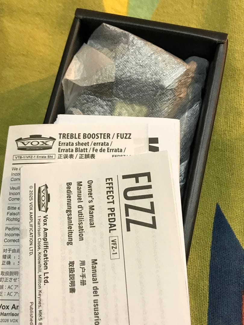 VOX VFZ-1 FUZZ 未使用品