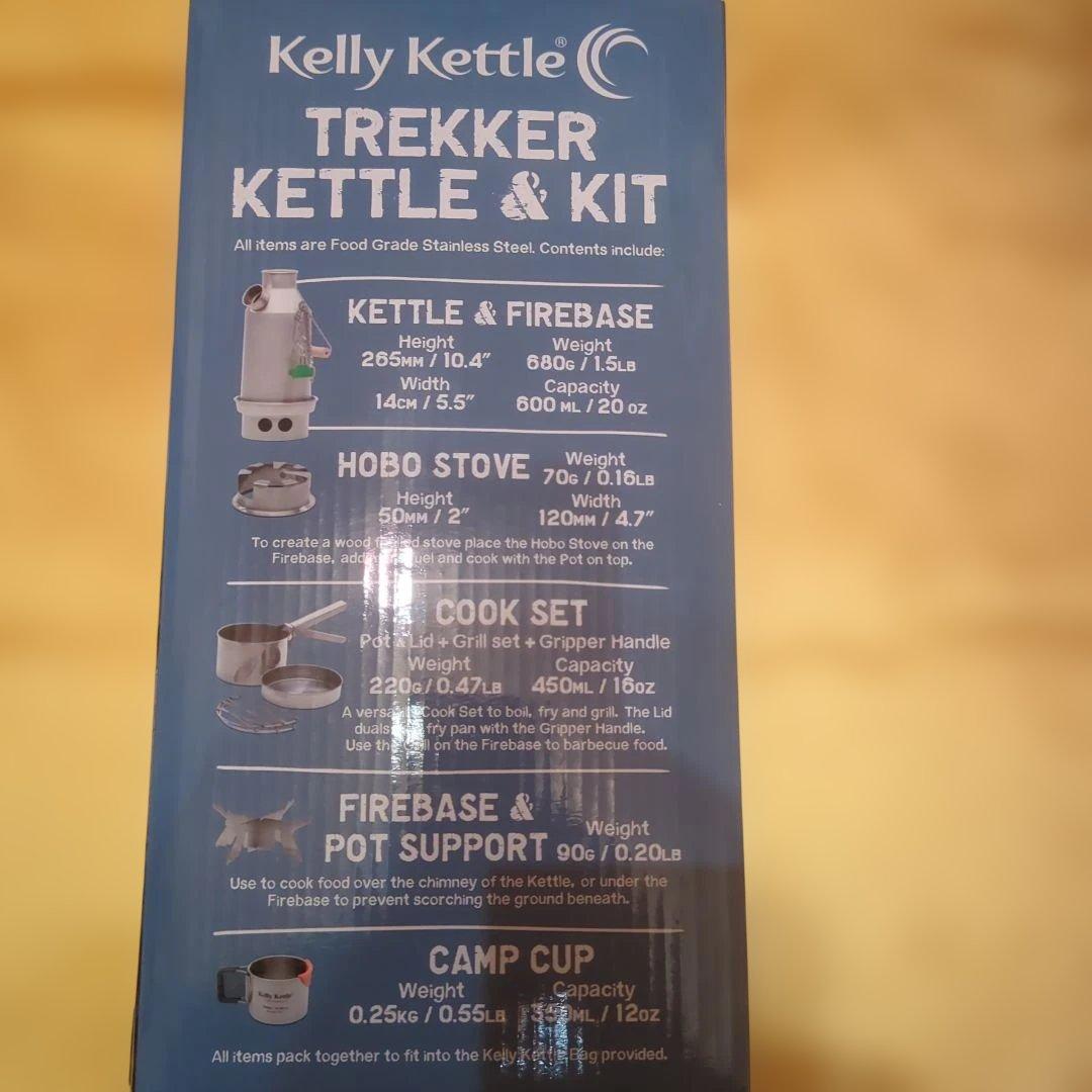 Kelly Kettle ケリーケトル　ステンレス　フルキット　新品未使用箱付き