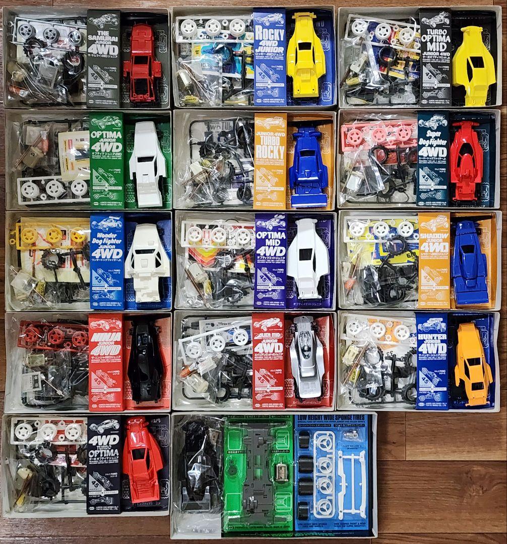 【新品未組立】全14種ほぼフルコンプセット マルイ1/32ジュニア4WDシリーズ