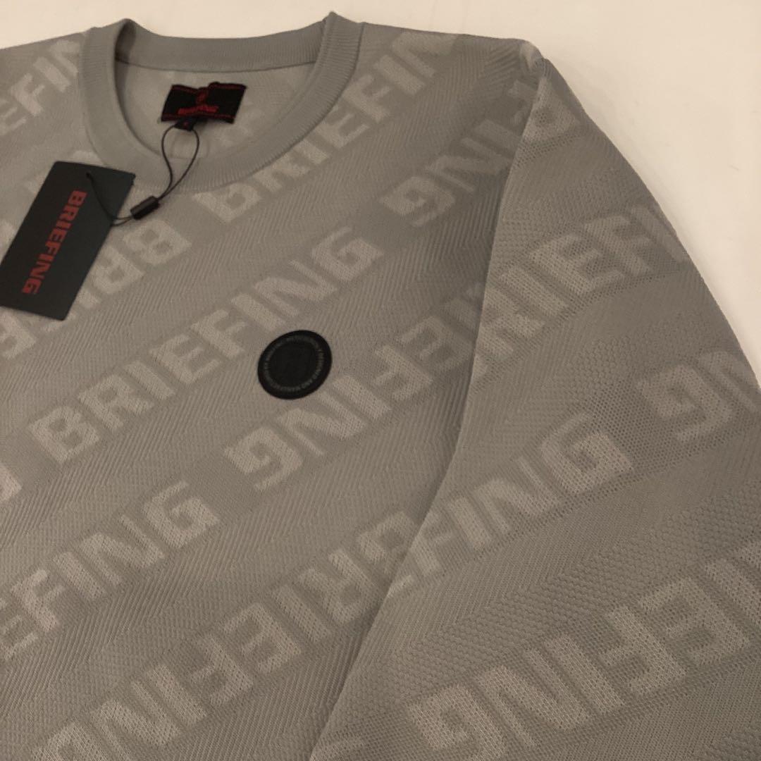 新品　BRIEFING CE BIAS LOGO CREWNECK KNIT L