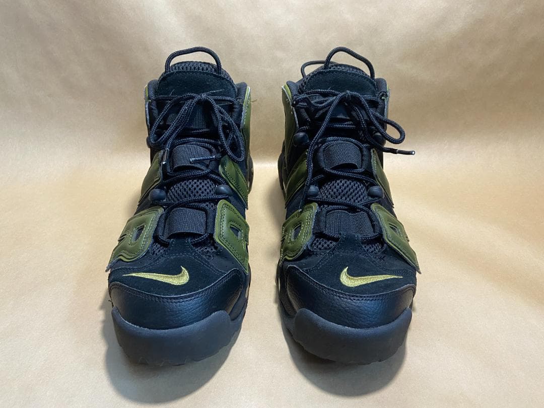 NIKE AIR MORE UPTEMPO モアテン ブラック/オリーブ 中古