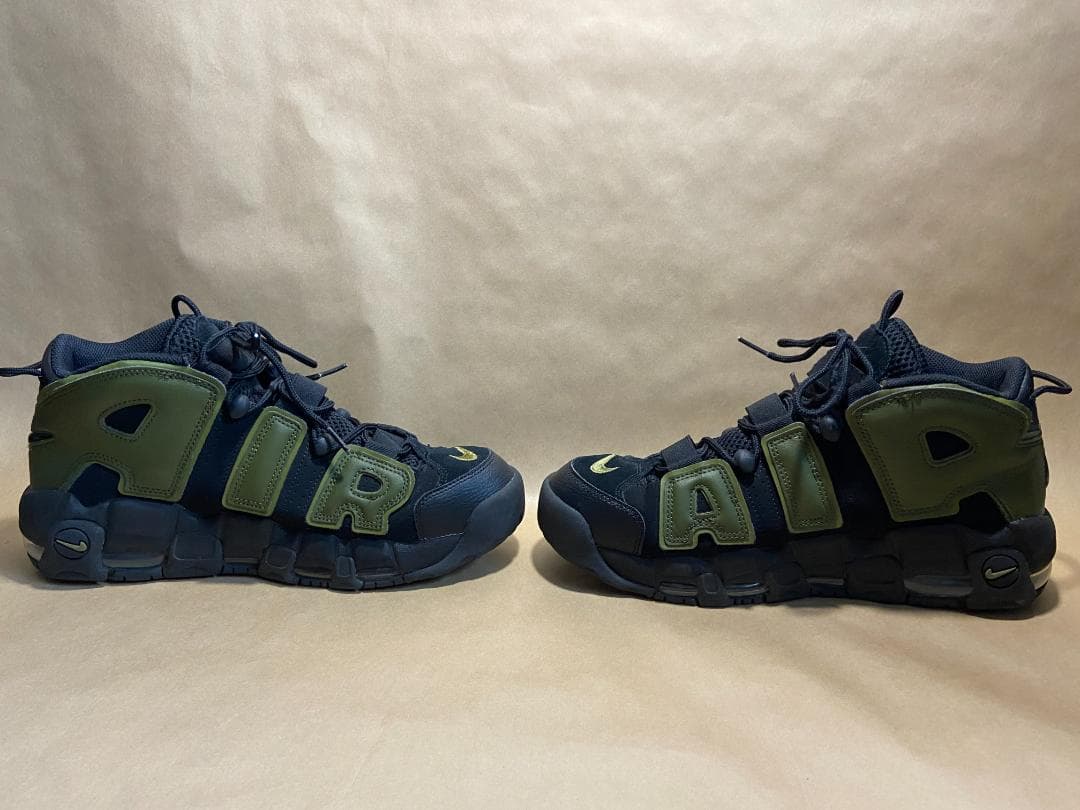 NIKE AIR MORE UPTEMPO モアテン ブラック/オリーブ 中古