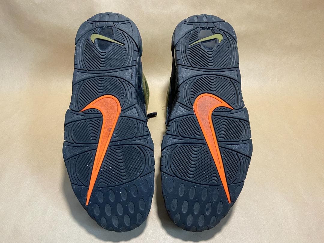 NIKE AIR MORE UPTEMPO モアテン ブラック/オリーブ 中古