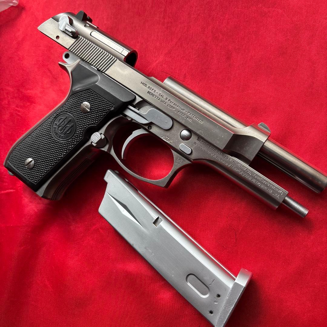 WA ベレッタM92FS INOX シルバーガスブローバックガン