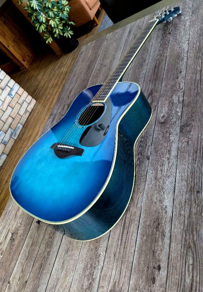 YAMAHA FG820 青色 6弦 アコースティックギター ドレッドノート