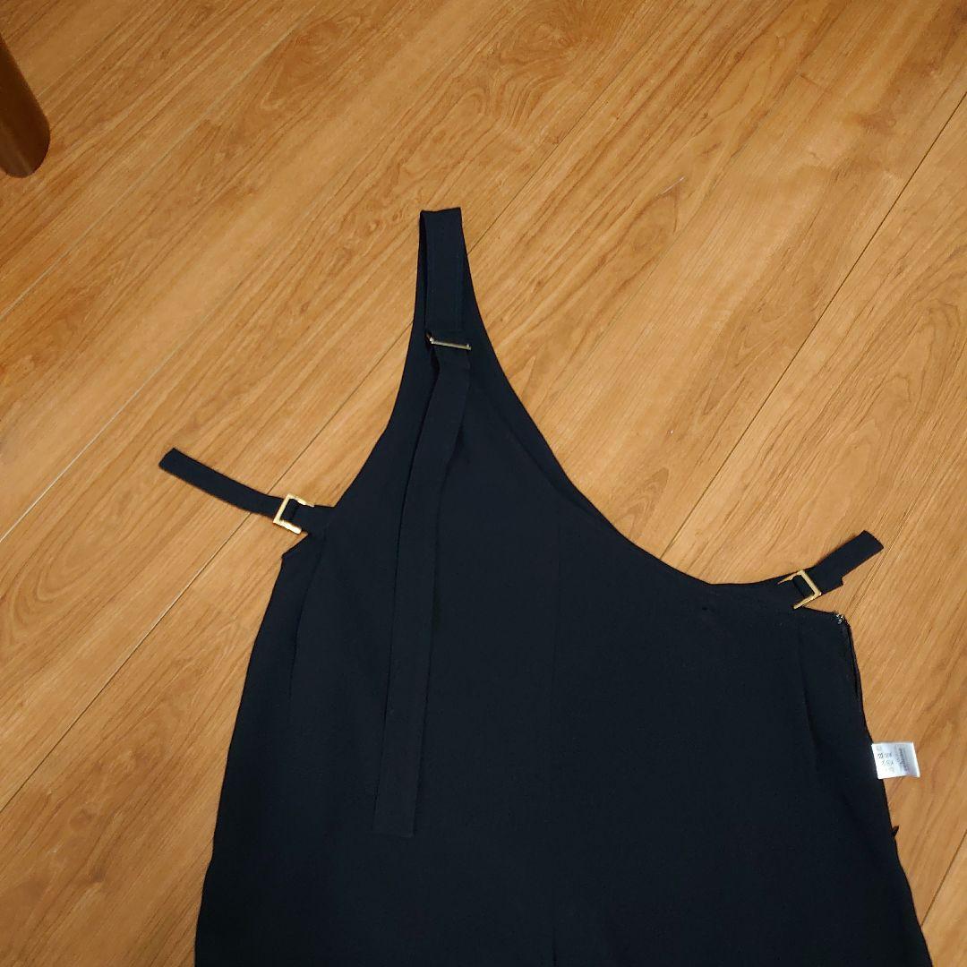 片側サロペットパンツ