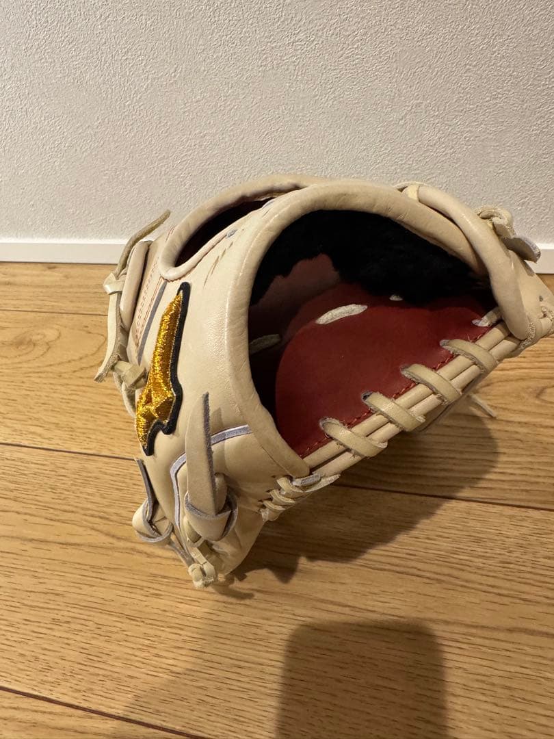 ミズノプロ　グローブ　硬式　外野用　Mizuno Pro アイボリー　左投げ