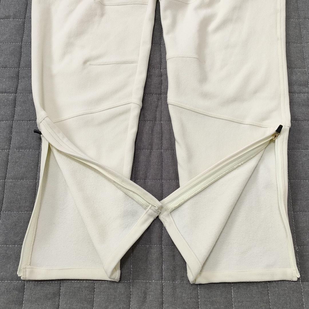 マークアンドロナ　フリース切替え　ロングパンツ　ストレッチ　ゴールド金具　50