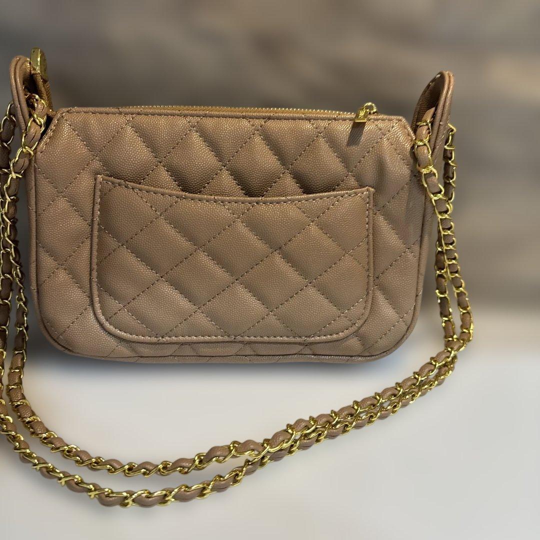 シャネル　CHANEL ショルダーバッグ　ベージュ　ノベルティ