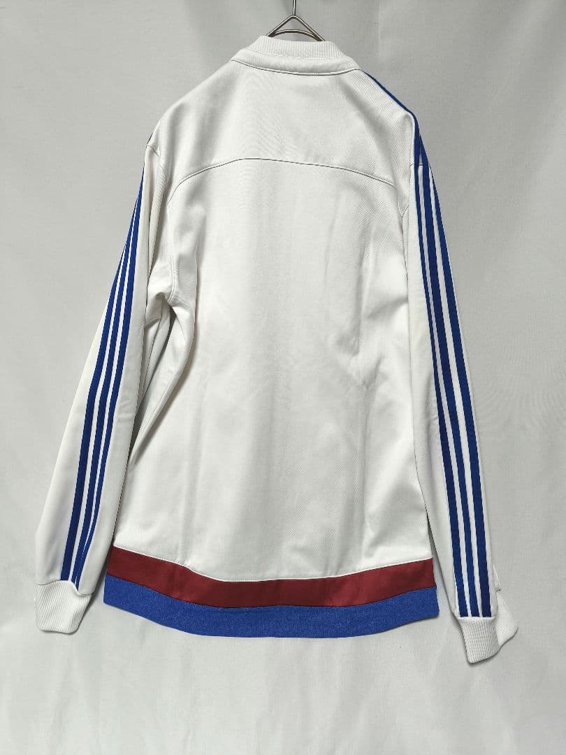 【訳あり】adidas Chelsea FC アンセムジャケットMワッペン　白赤