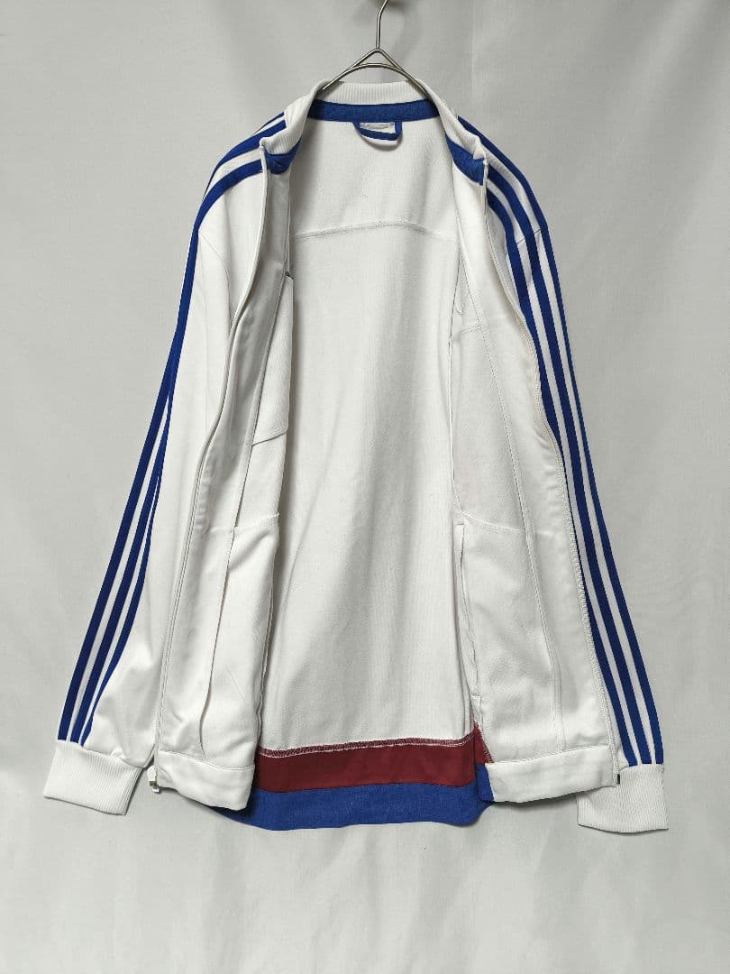 【訳あり】adidas Chelsea FC アンセムジャケットMワッペン　白赤