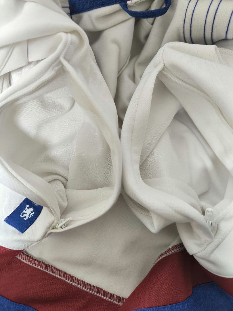 【訳あり】adidas Chelsea FC アンセムジャケットMワッペン　白赤