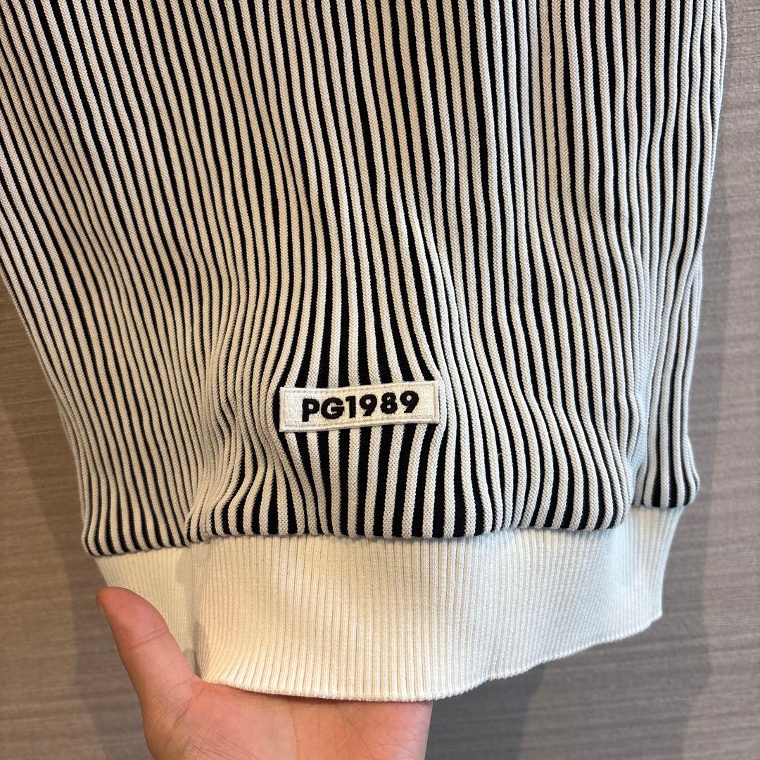 【未使用・美品】PEARLY GATES ストライプ ニットベスト