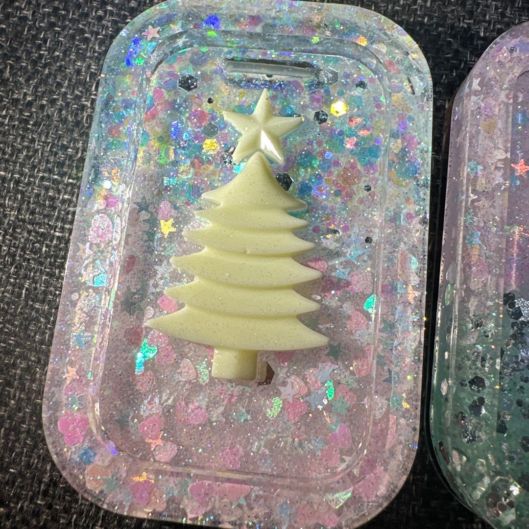 肖戦 大判 クリスマス限定シルエット～バッグチャーム❣4点セット❣