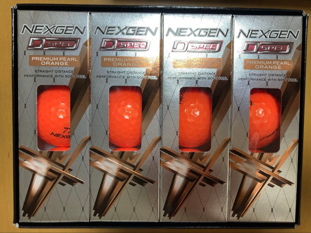 ゴルフボールセット　NEXGEN D-SPEC ネクスジェン　オレンジ　ホワイト
