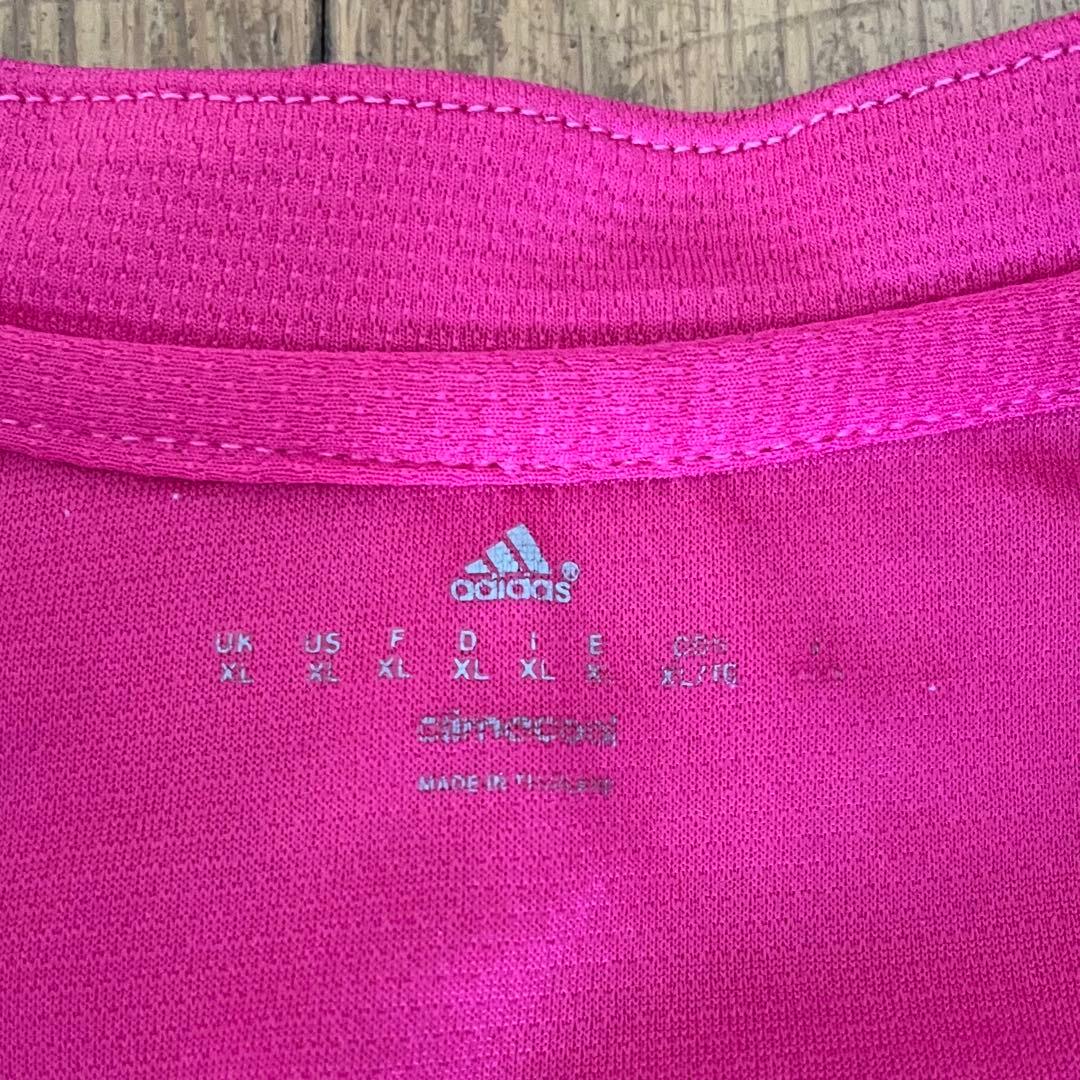 adidas レアル・マドリード ピンク 半袖シャツ