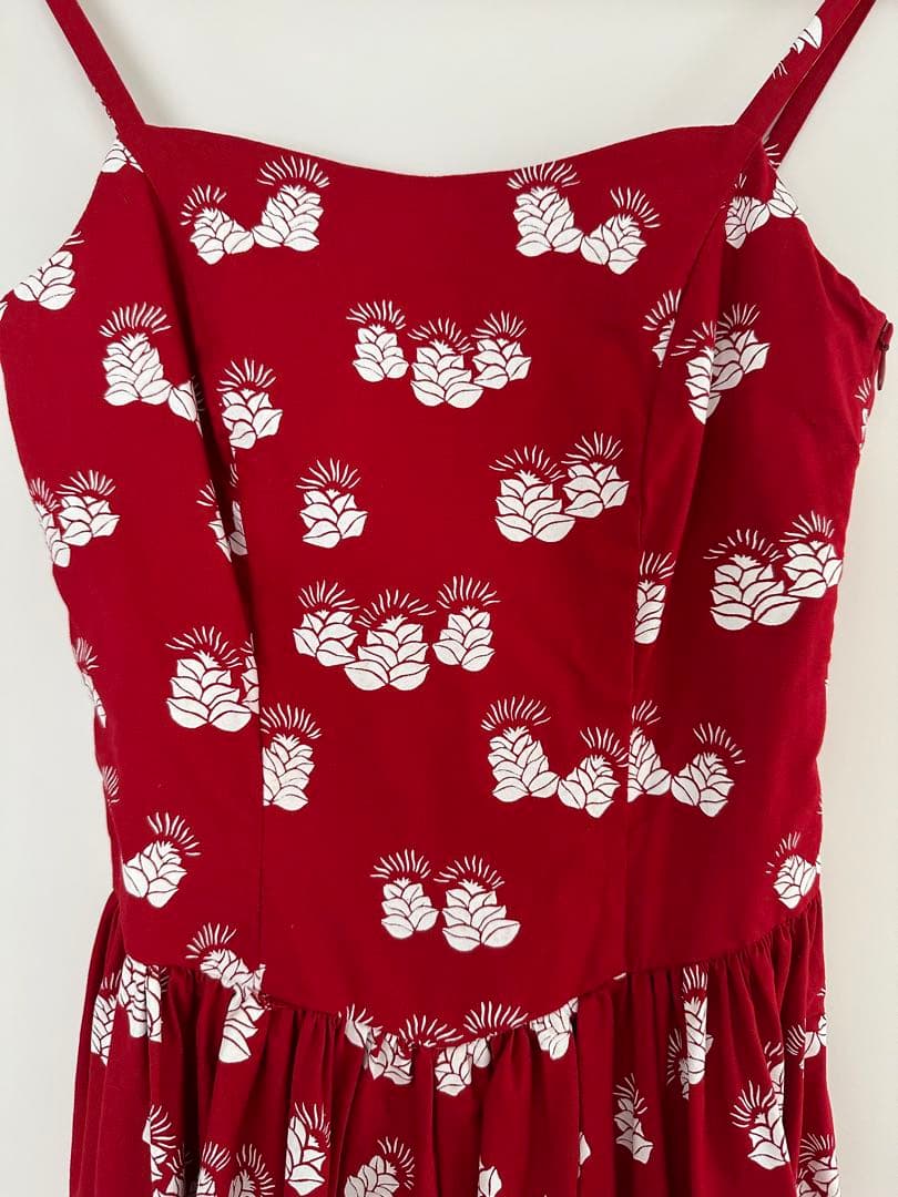 hilo hawaii フラダンス リゾート 花柄キャミワンピース XXS