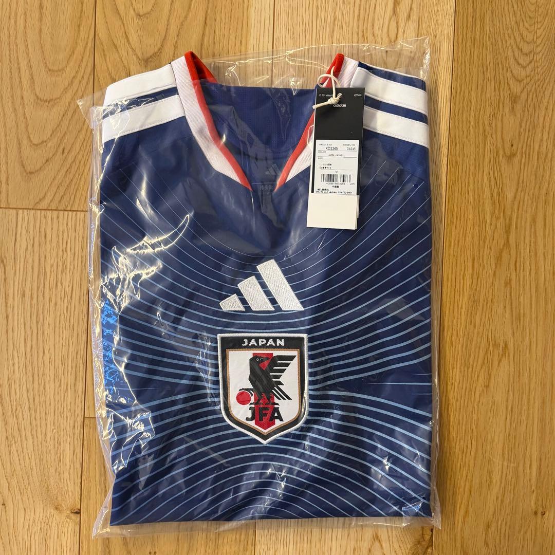 【新品未使用】レア2026年サッカー日本代表レプリカユニフォームM（みずほ銀行）