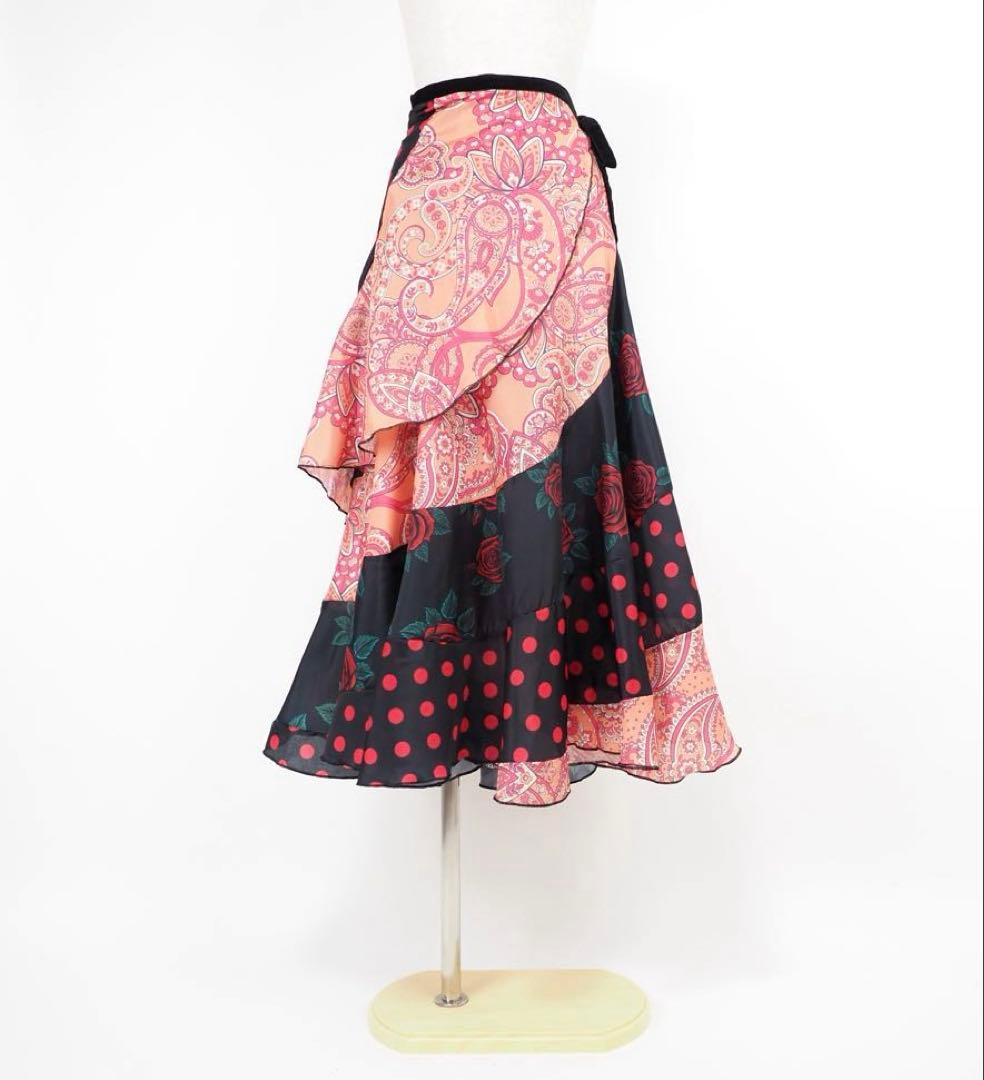 フラメンコ　巻きスカート　新品　フラメンコ衣装　ファルダ　Leirena