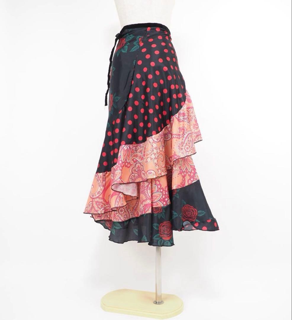 フラメンコ　巻きスカート　新品　フラメンコ衣装　ファルダ　Leirena