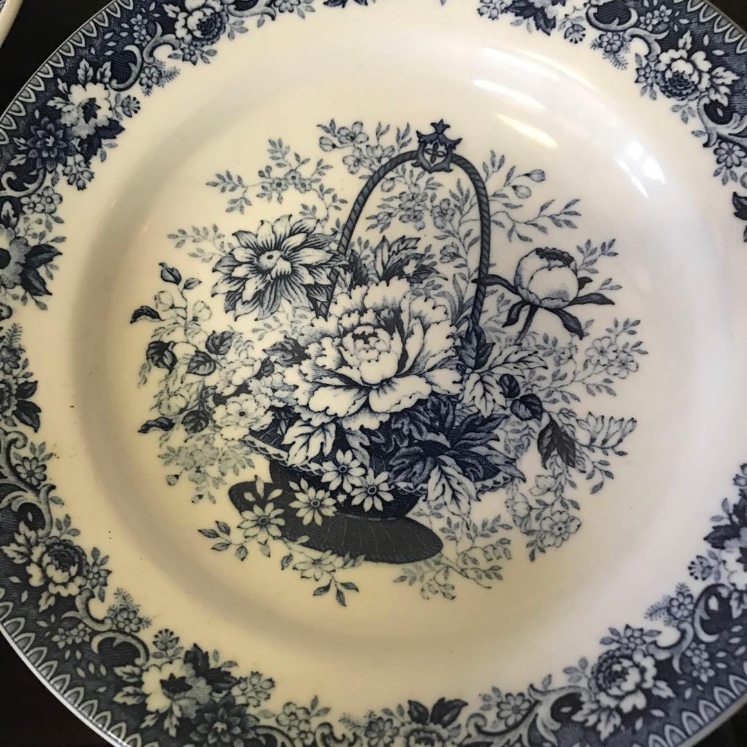 美品　希少　ニッコー　NIKKO　ヴィンテージ　盛り皿　花の絵柄が可愛い　スープ