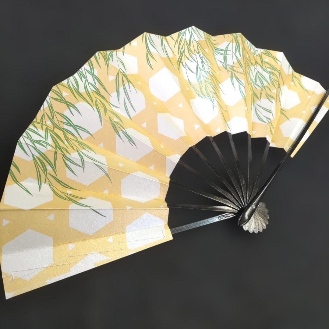 [ひまわり 箱入]舞扇 新品未使用 美品 2本セット 日舞 舞台 扇子