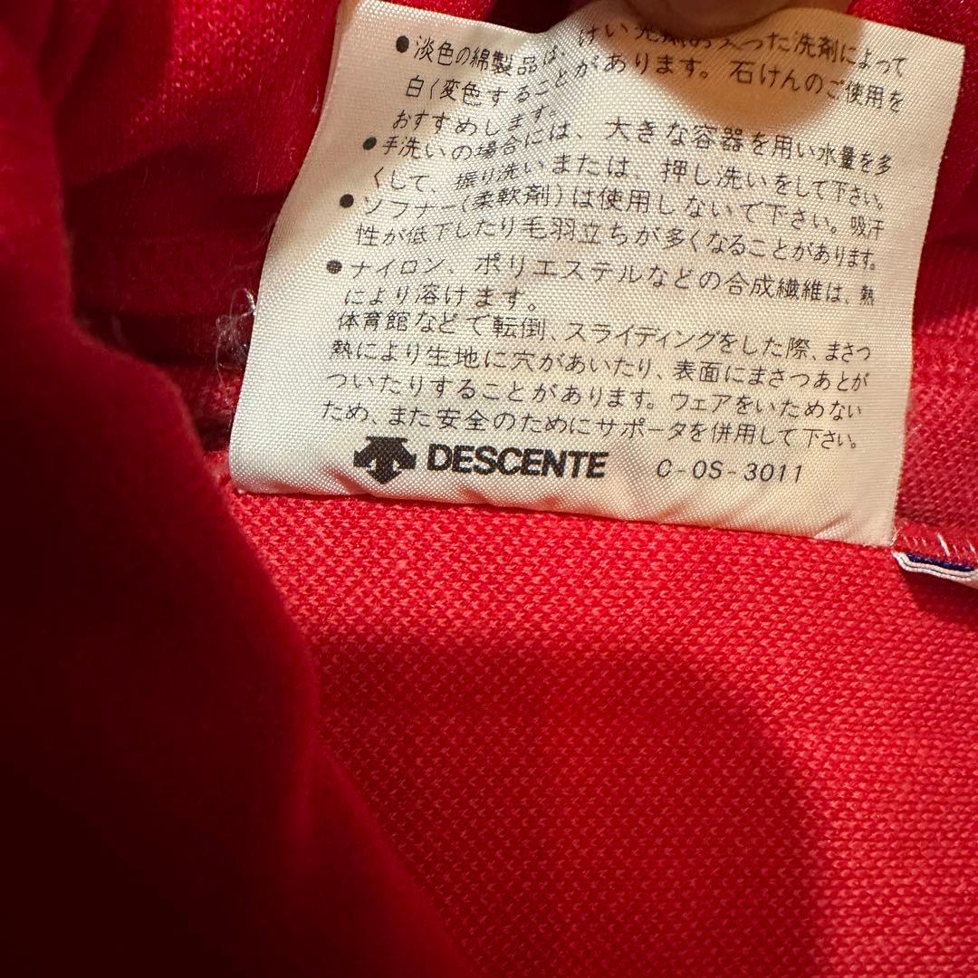 80s adidas アディダス トラックパンツ 赤　西ドイツ デサント製