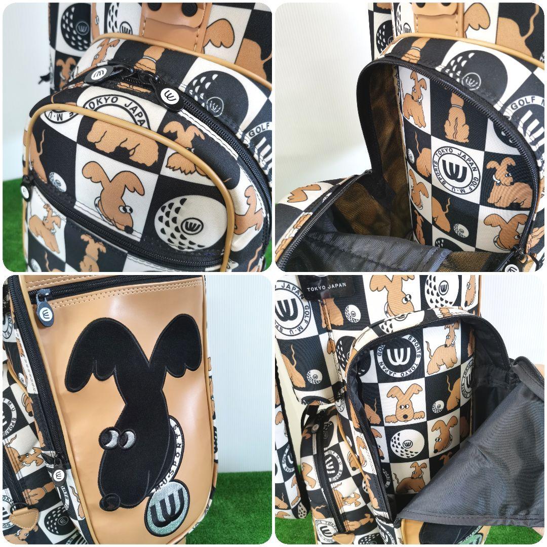 MU SPORTSミエコウエサコ キャディバッグ レディース ワンちゃんデザイン