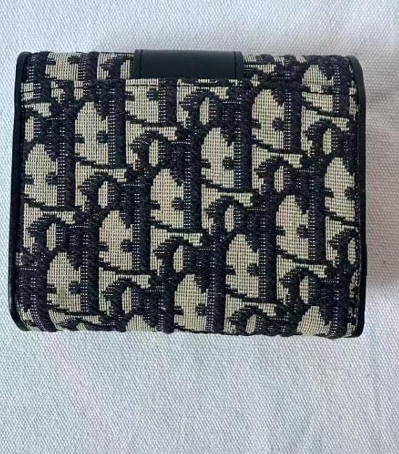 Dior 30モンテーニュ 三つ折り財布 オブリークsa