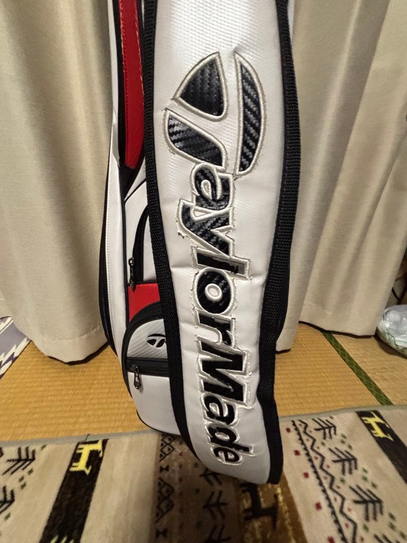 TaylorMade キャディバッグ ホワイト/レッド9.5型