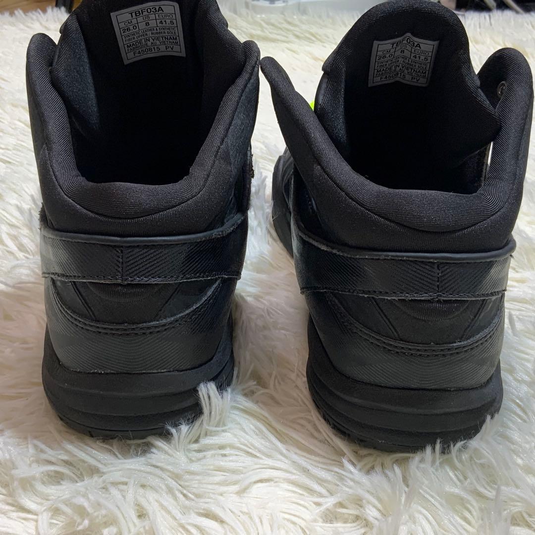 美品　asics　TBF03A　26cm　ブラック　バスケットボール