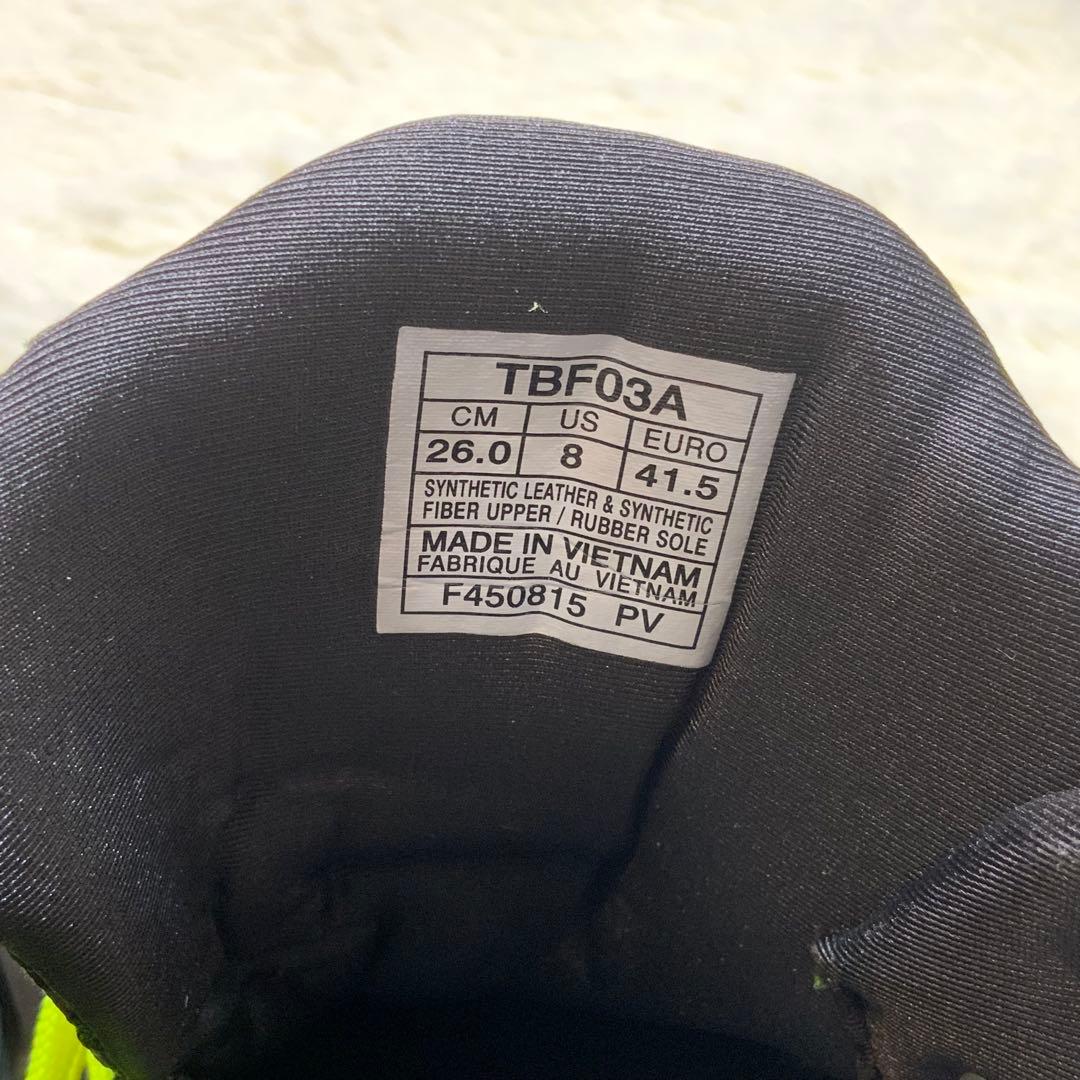美品　asics　TBF03A　26cm　ブラック　バスケットボール