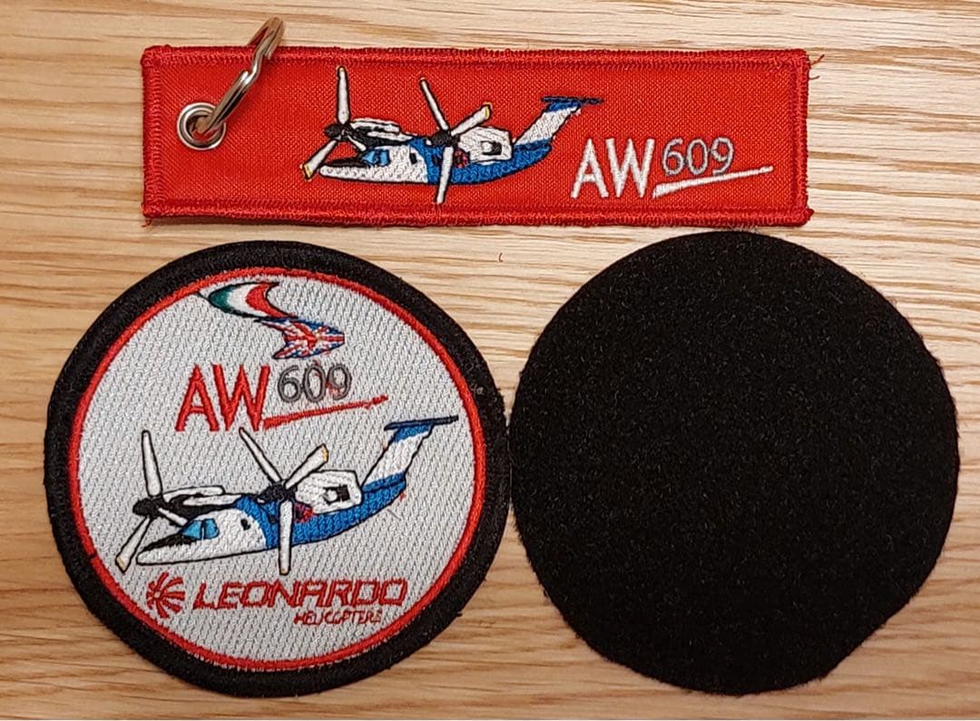 LEONARDO AW609 フライトタグ&ワッペン