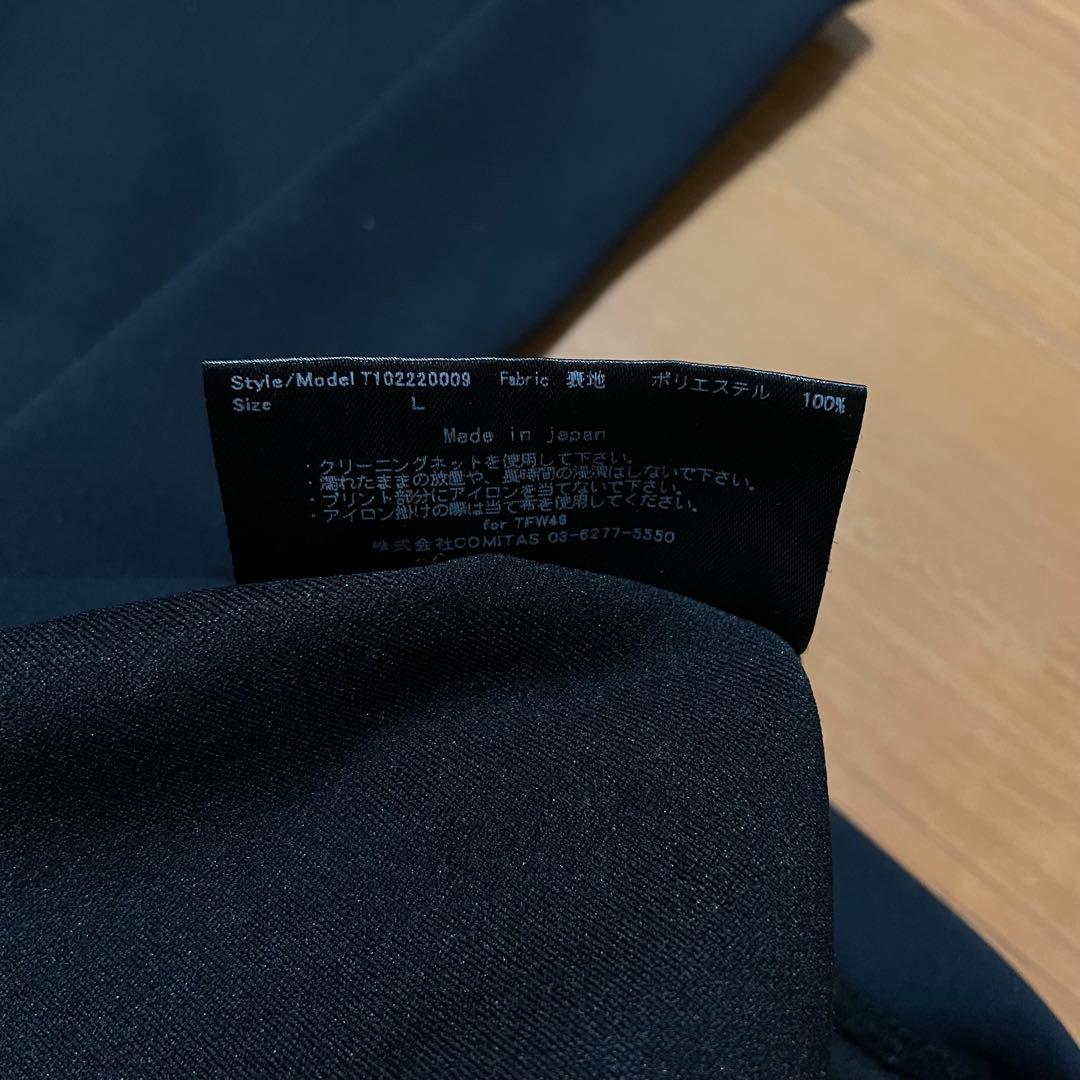 TFW49 ハーフジップ　ロングスリーブ　L ブラック　ゴルフ