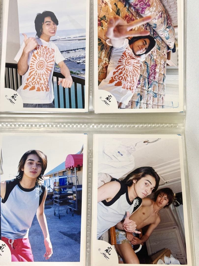 【希少品】嵐　松本潤　公式写真　旧嵐ロゴ　デビュー初期