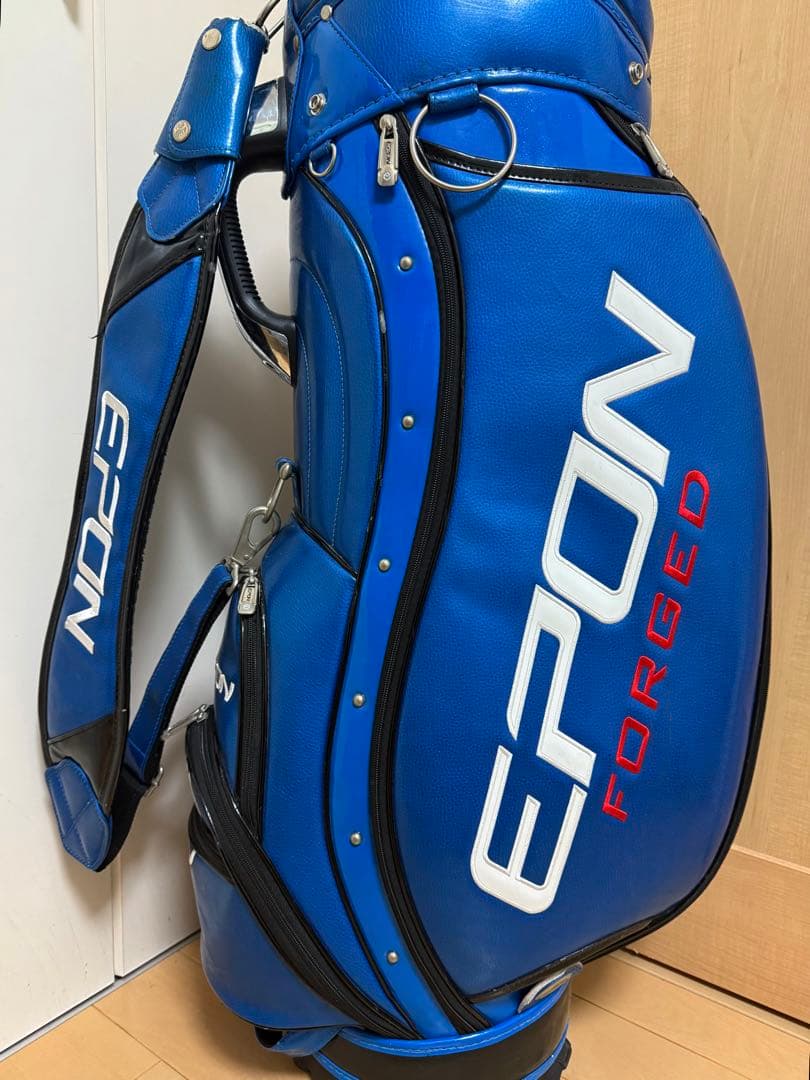 限定★エポン★キャディバッグ★龍★EPON★ゴルフ★ゴルフバッグ★遠藤製作所★青