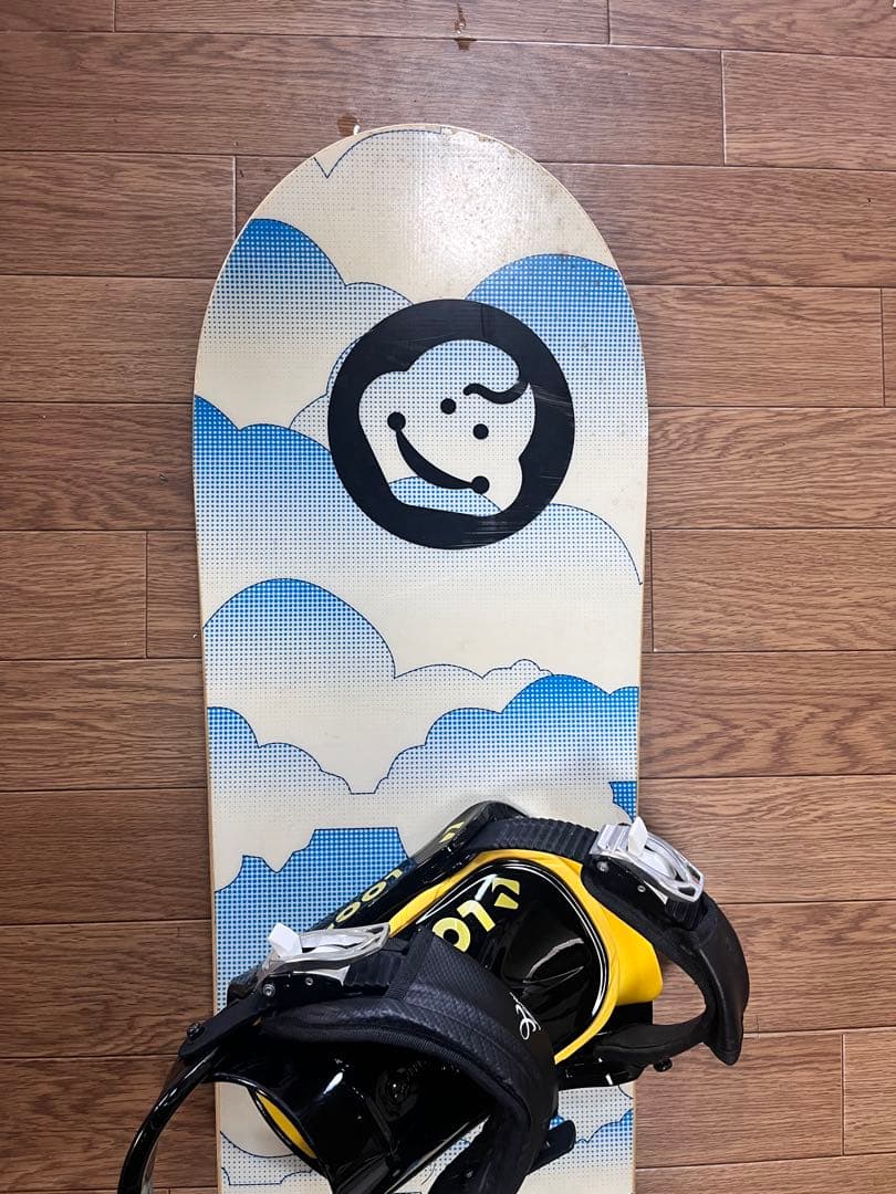 スノーボード147cm、ビンデイング付け