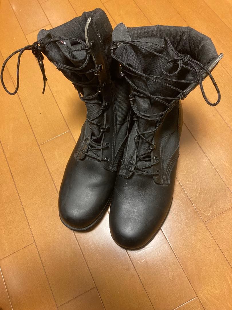 米軍本物　ミリタリーブーツ 黒 ハイカット　10w