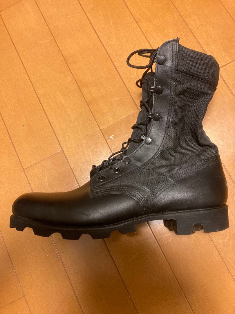 米軍本物　ミリタリーブーツ 黒 ハイカット　10w