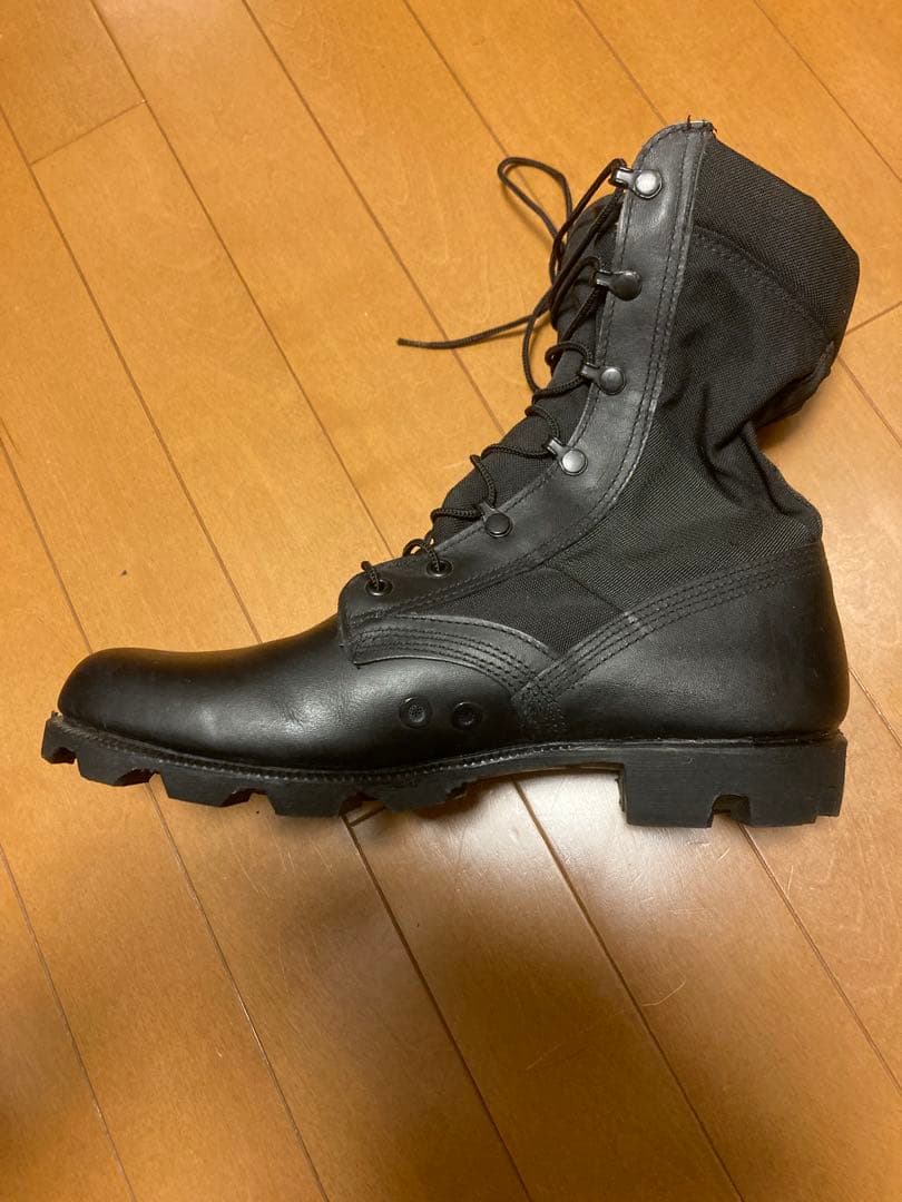 米軍本物　ミリタリーブーツ 黒 ハイカット　10w