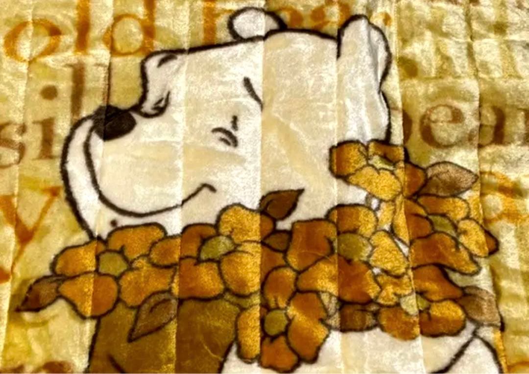 １４　プーさん　敷きパッド　パット【１００cm×２０５cm】