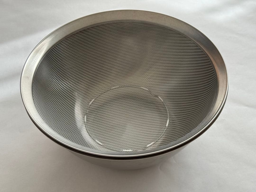 【未使用】la base ボウルとざるのセット　大サイズ27cm