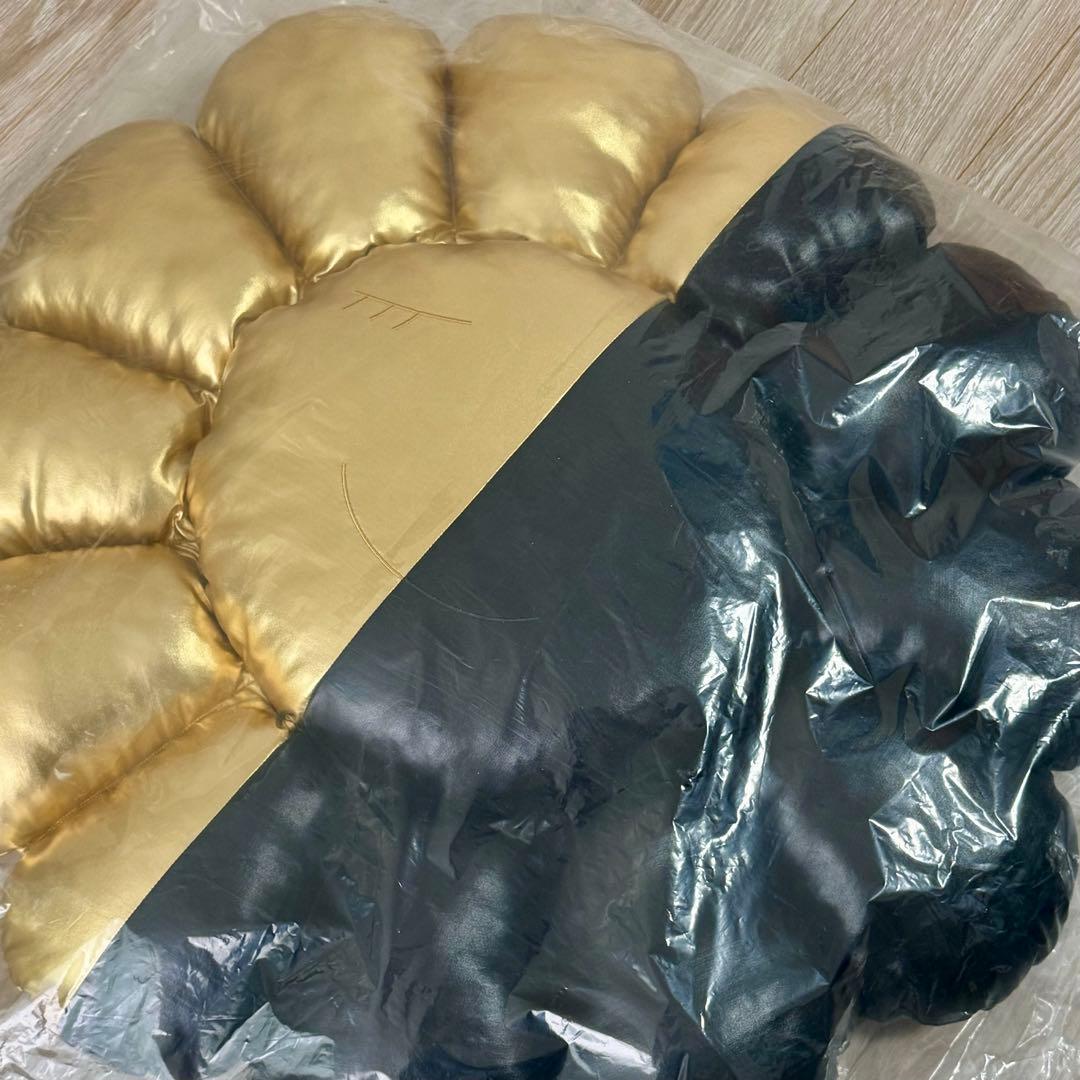 【新品】カイカイキキ フラワークッション ブラック×ゴールド 1m 限定70個