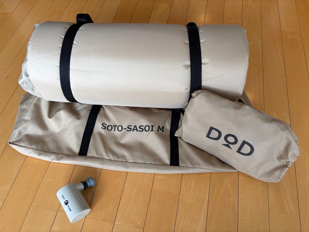 [美品] DOD ソトネノサソイ M シーツ未使用 電動ポンプのおまけつき