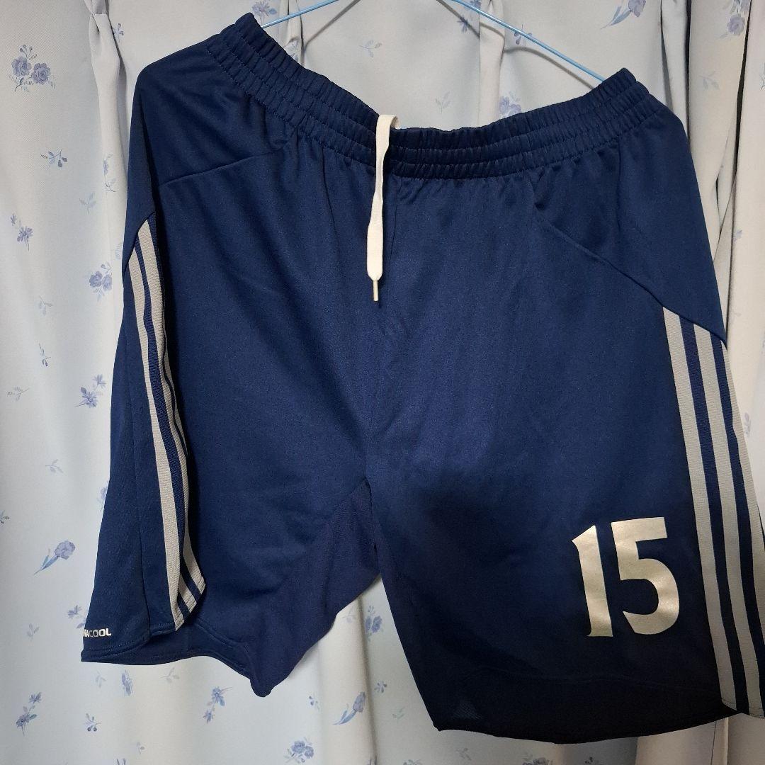 adidas サッカーウェア ネイビー 15番