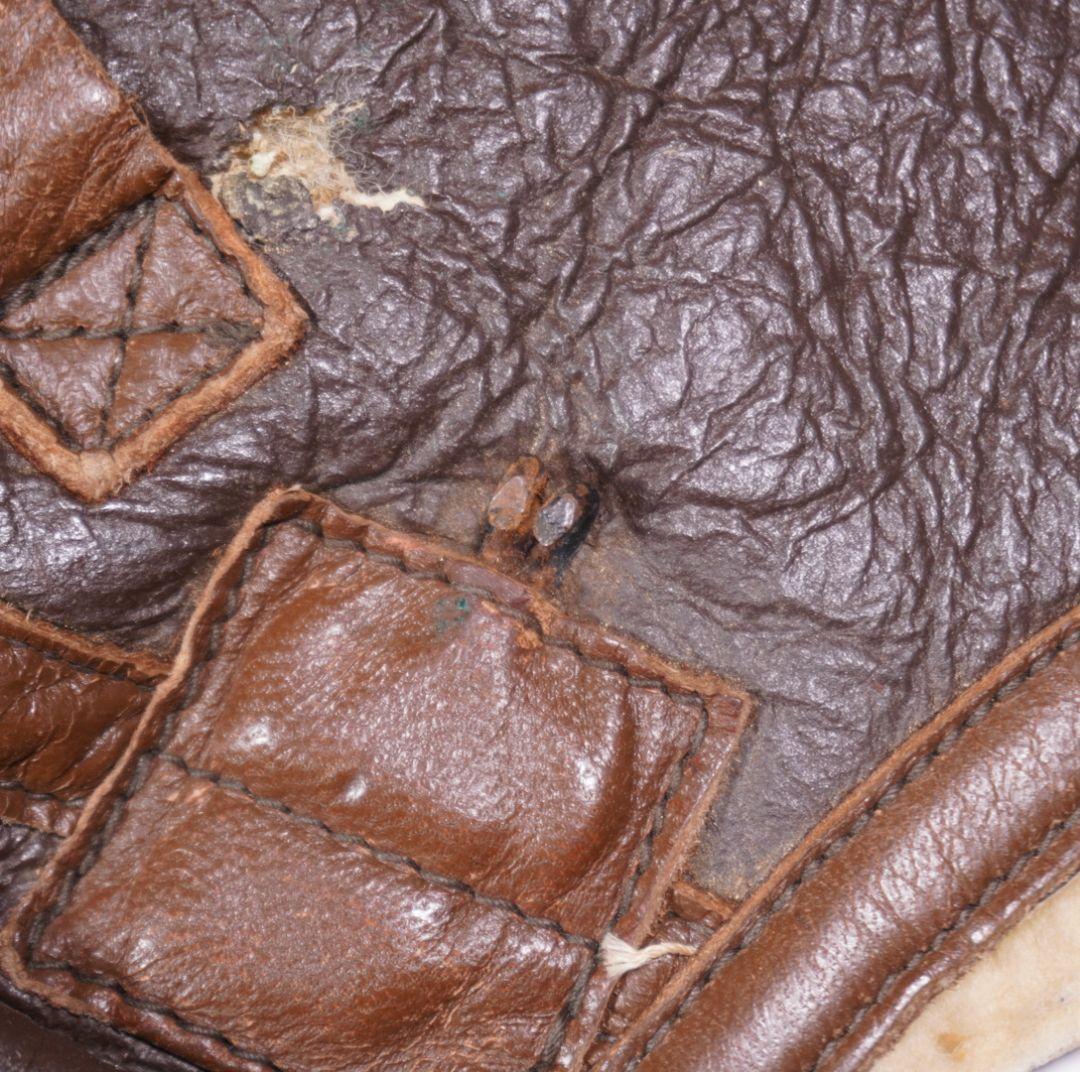 個人装備 WW2 USAAF B-6 WINTER LEATHER FLIGHT CAP