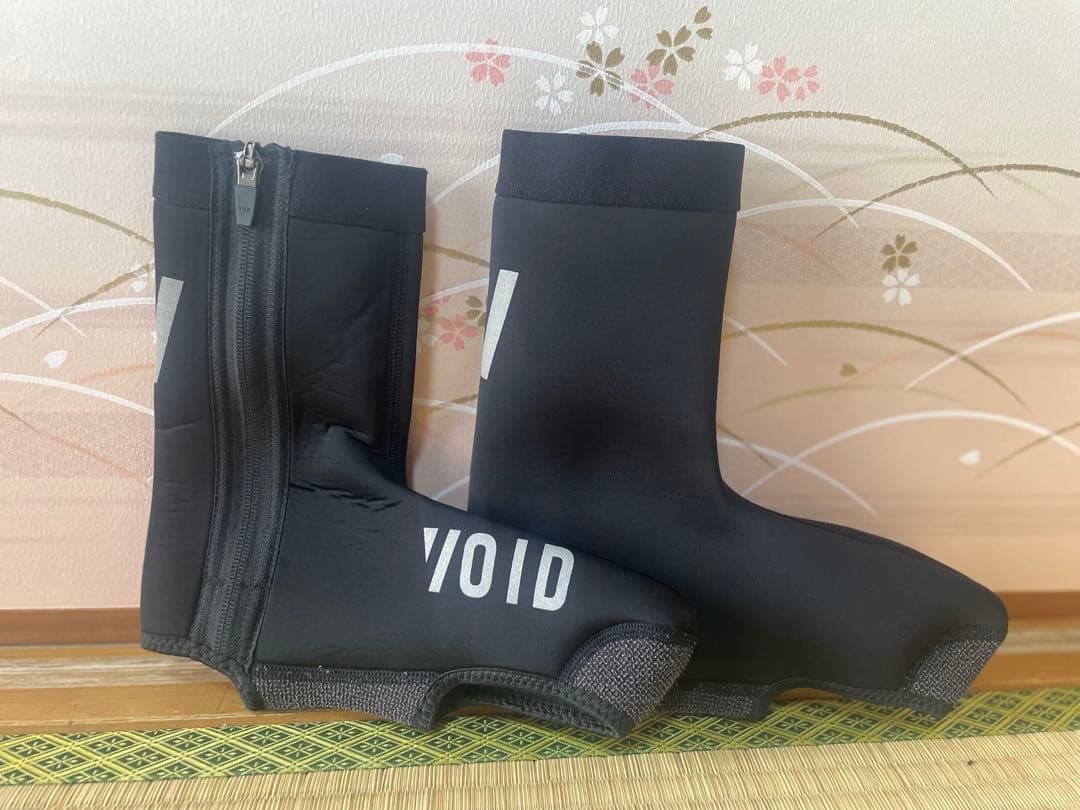 VOIDソフトシェルジャケット＋裏起毛ビブタイツ＋シューズカバー⬛︎セットアップ