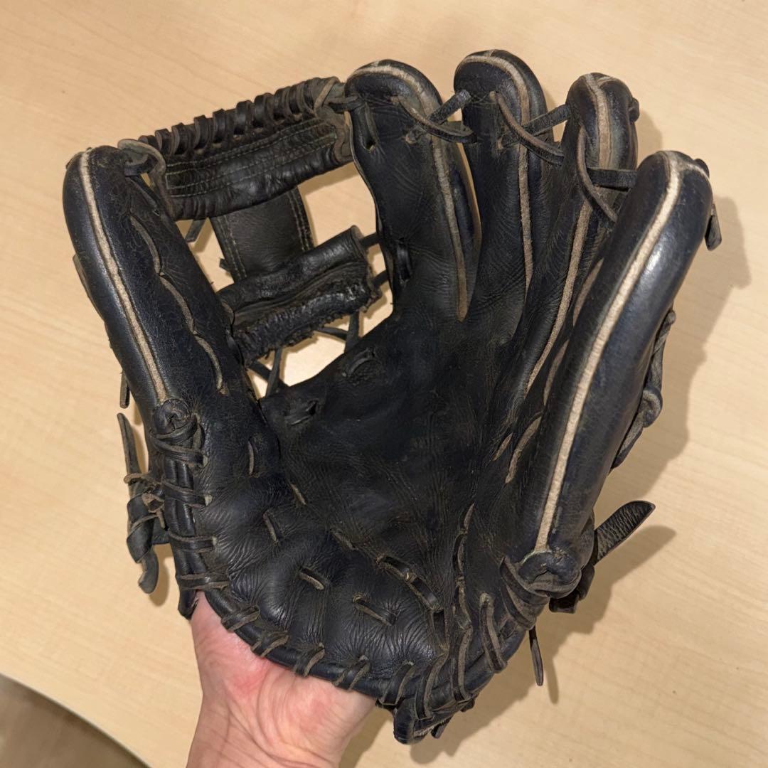 ミズノプロ　硬式内野手用グローブ　黒　ブラック