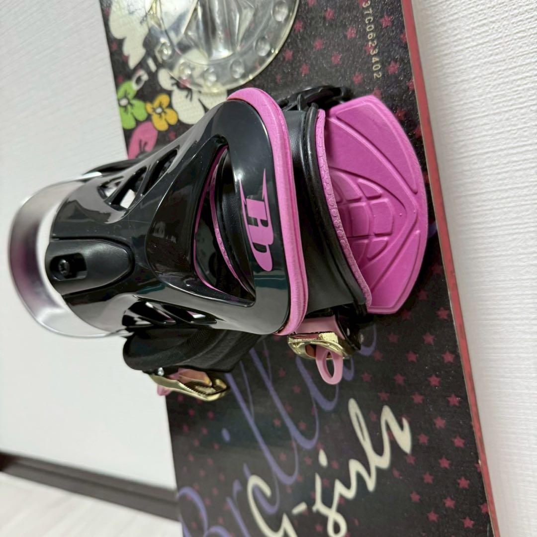 【初心者用】スノーボード ビンディング付き 135cm ジュニア・ガールズ向け